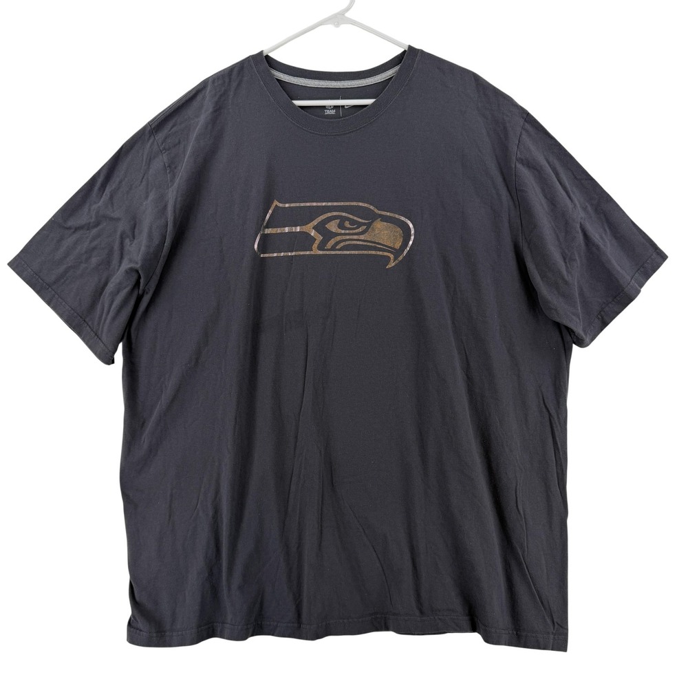 Seattle‎ Seahawks Shirt Mens 4XL Gray NFL Football Nike Graphic T-Shirt Tee